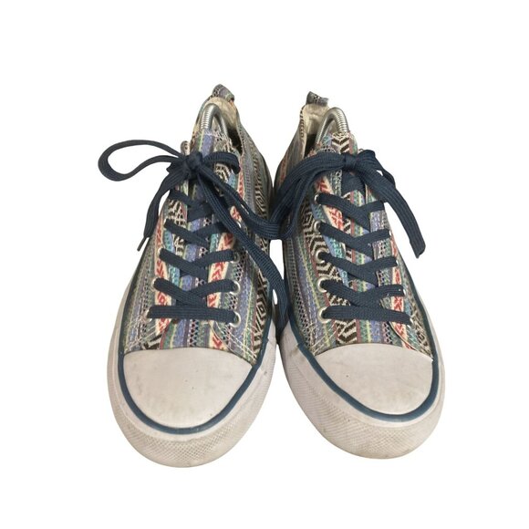Free Choice By Elis Women's Size 10 Multicolor Pattern Canvas Sneakers - Picture 2 of 8